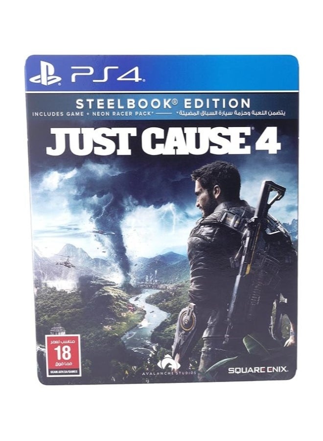 Just Cause 4 Steelbook Edition KSA Version PlayStation 4 PS4 Action Adventure Game
